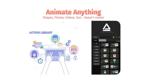 AE脚本-图层物体运动文字标题出入动画预设(版) Action Library Win/Mac