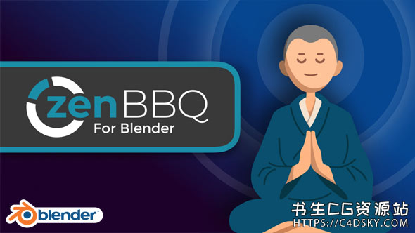 Blender中文版插件-快速创建调整可视化斜面倒角插件ZenBBQ v1.0.0