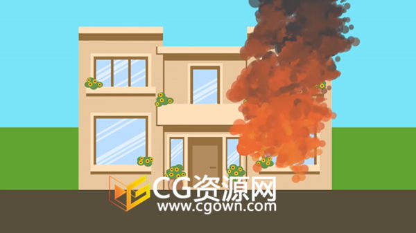 Particular视频教程 AE制作火焰爆炸卡通MG动画 免费下载