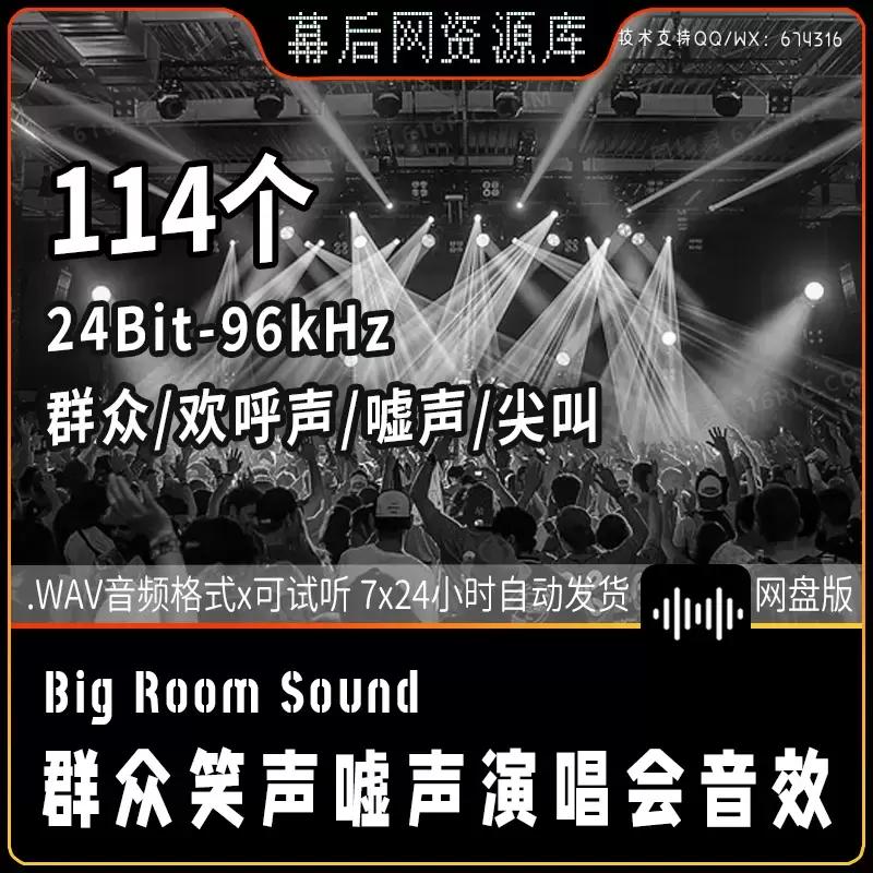 音频- 群众笑声嘘声欢呼尖叫鼓掌音效Big Room Sound Crowd Reactions插图