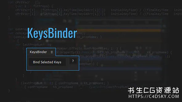 中文汉化AE脚本-关键帧绑定组合滑块整体控制脚本KeysBinder | After Effects Script