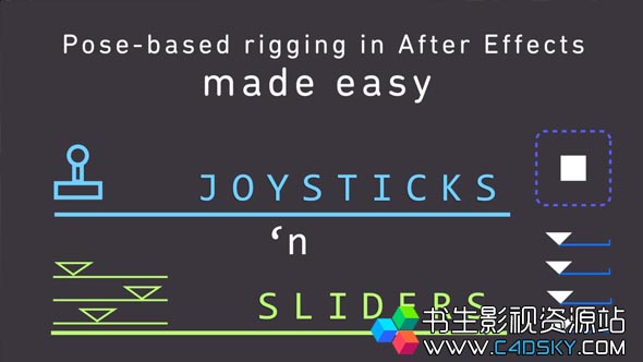 AE脚本-人物角色动作关键帧动画过渡可视化控制MG动画脚本 Joystick 'n Sliders V1.7.1 Win/Mac +使用教程