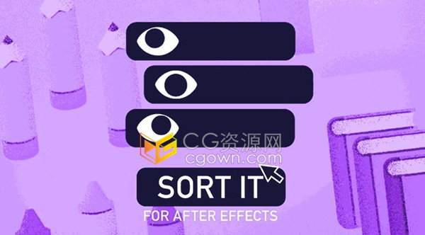 Sort it v1.1.1 AE脚本下载图层分组排列管理工具