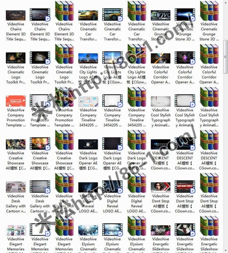 AE模板-11月份发125套Videohive工程集合-米松独家整理-光盘发货