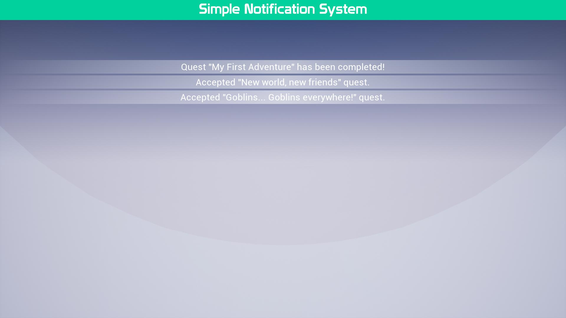 Simple Notification System