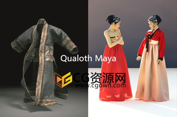 Maya Qualoth V4.2.8 衣服布料模拟插件