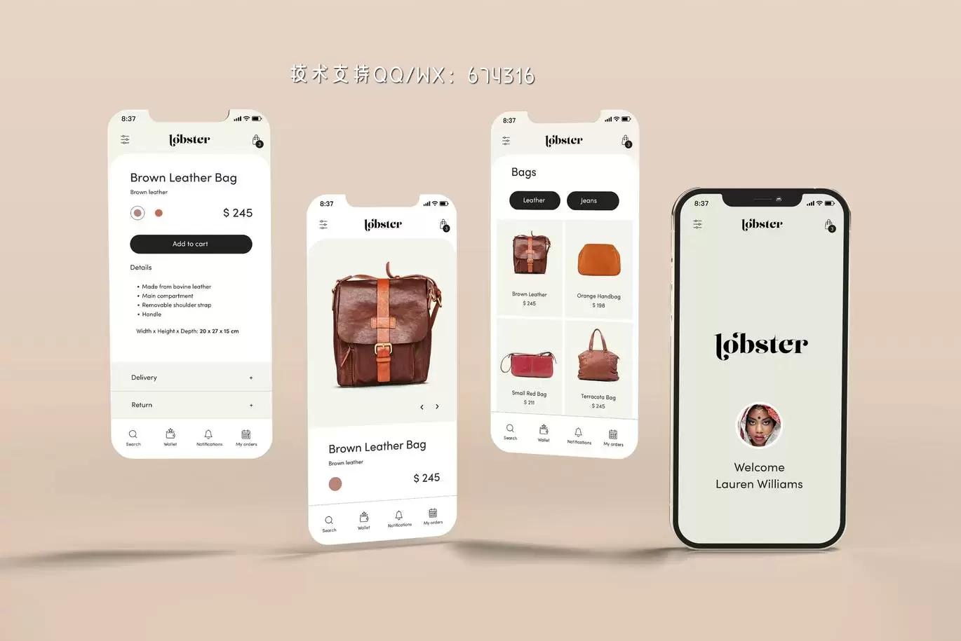 时尚高端专业的高品质手机APP UI样机展示模型mockups免费下载插图7