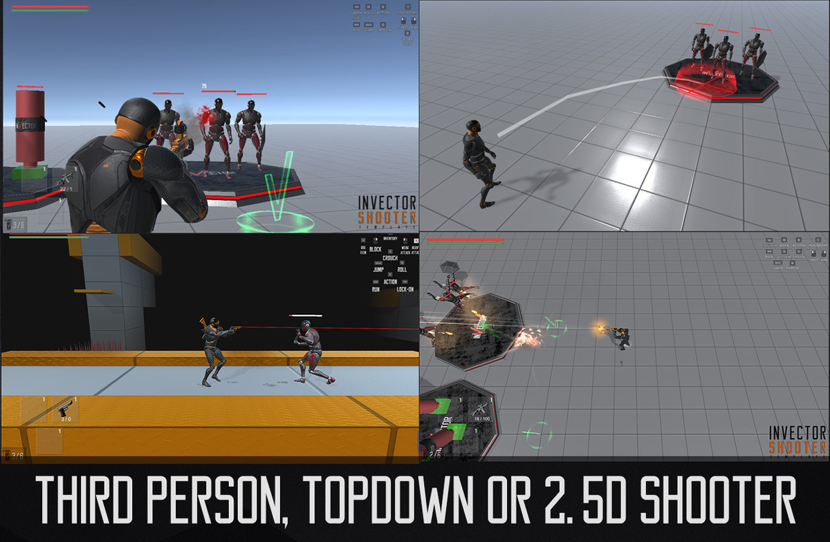 Third Person Controller Shooter Template - Unity射击源码