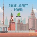 AE模板-扁平化旅行社服务介绍MG动画 Travel Agency Promo