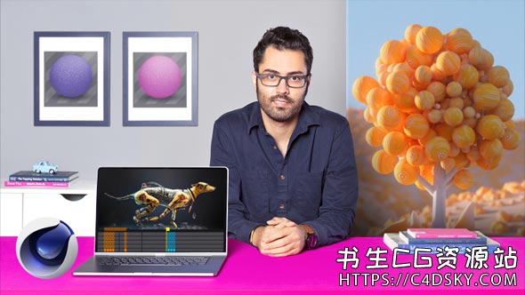 C4D搭配Redshift渲染器制作虚拟3D花园静帧渲染教程 3D Animation with Cinema 4D and Redshift for Beginners 含英文字幕