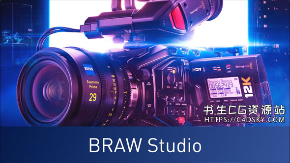 AE/AME/Pr导入原生Blackmagic RAW格式（.braw）调色插件BRAW Studio v2.7.7 Win+视频教程