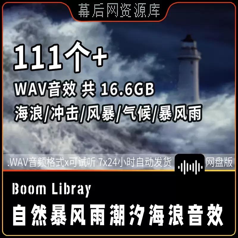 Waves海边海水波浪涌动翻滚拍打音效-立体声+3D环绕声插图