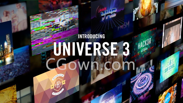 Mac版本Universe 3.0.2 支持AE/PR视觉特效与转场完整插件包下载