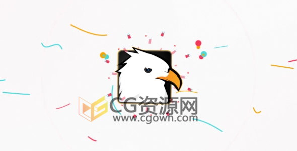 简约图形动画演绎标志LOGO动画效果视频片头AE模板