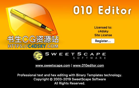 文本/十六进制编辑器SweetScape 010 Editor 9.0.2 Win/macOS