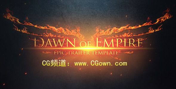 史诗预告黎明帝国 Epic Trailer Dawn of Empire AE模板