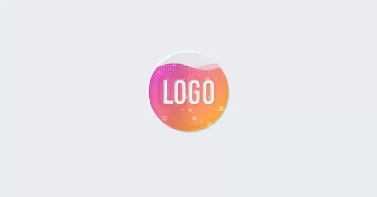 波浪形标志显露AE视频模版Wavy Logo Reveal插图