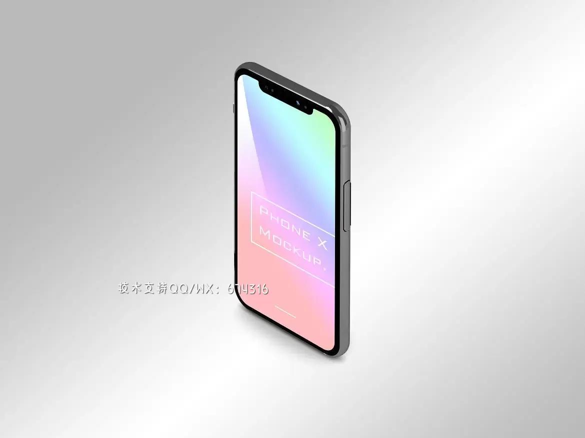 iPhone X手机APP UI样机展示模型mockups免费下载插图3