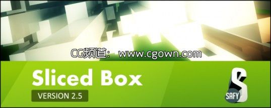 AE脚本三维方形盒子动画Aescripts Sliced Box v2.51附加安装说明