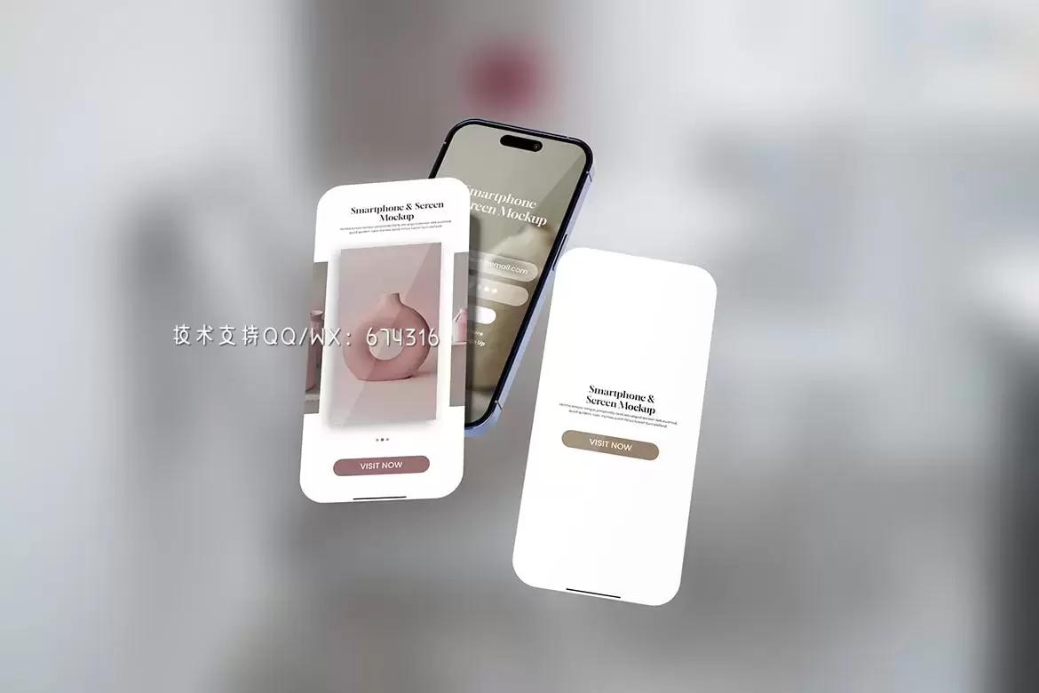 ????高品质的用于UI设计的屏幕和智能手机模型免费下载插图2