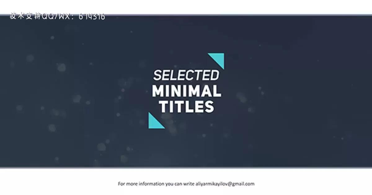 40个最简单的标题动画AE视频模版Selected Titles 4 | 40 Minimal Intro插图