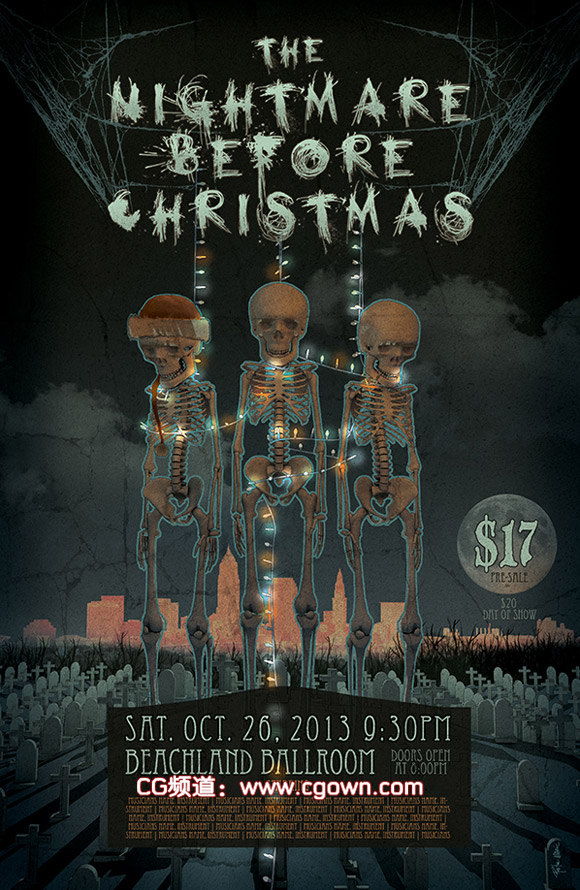 Cinema 4D – Creating a Tim Burton Inspired Concert Poster Tutorial