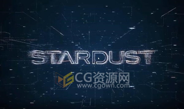 学习StarDust插件在AE制作高科技片头动画效果视频教程