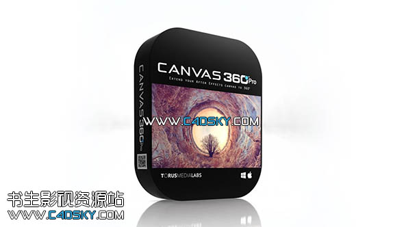 AE脚本-全景VR视频合成脚本 Aescripts Canvas 360 Pro v1.33 + 使用教程 免费下载