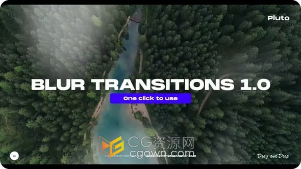 Blur Transitions AE转场模板模糊动画效果视频过渡