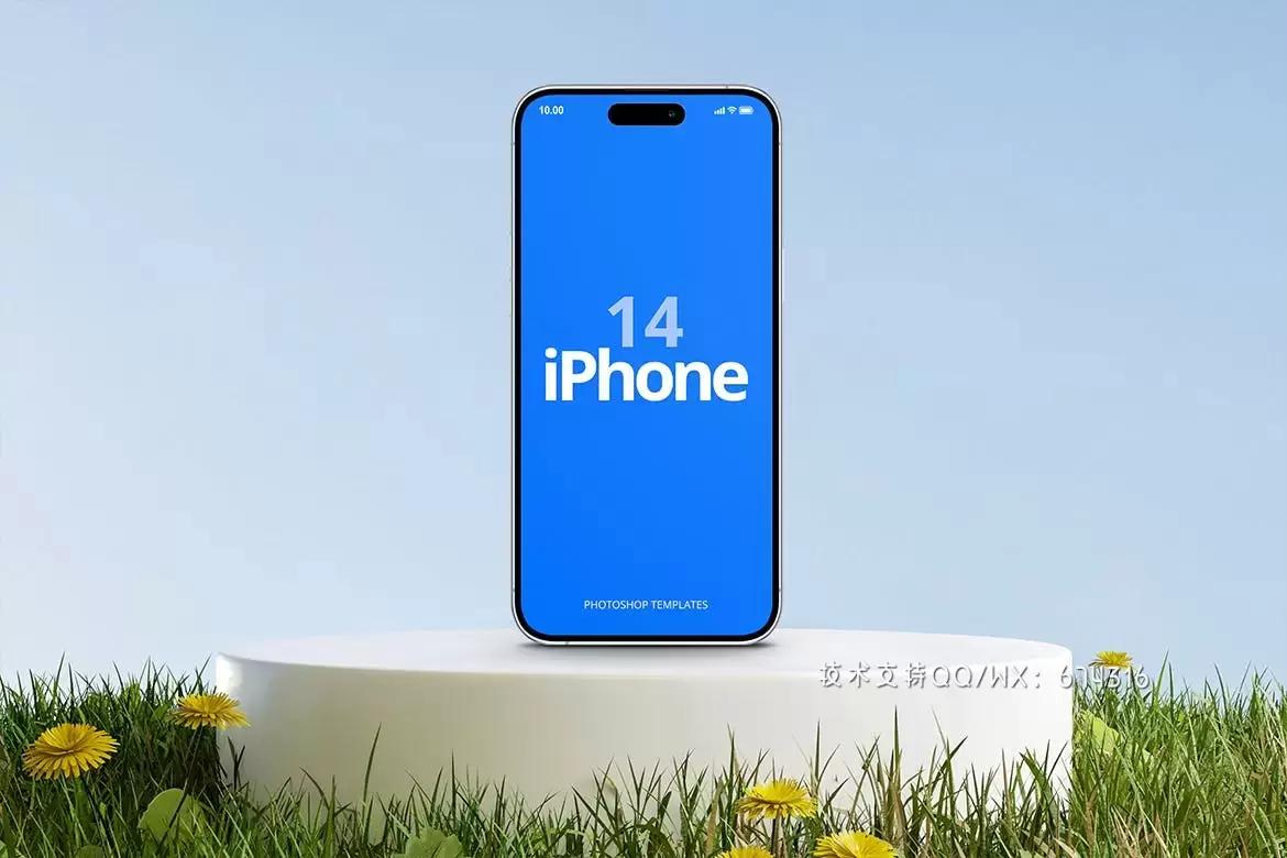 ????高品质的时尚高端iPhone 14 Pro APP UI样机展示模型mockups免费下载插图3