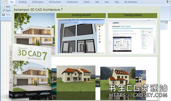 CAD房屋建筑设计软件Ashampoo 3D CAD Architecture 7.0.0