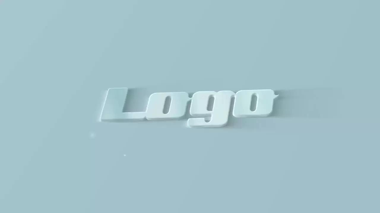 轻型3D清洁灯LOGO标志显示AE模板(含音频)插图