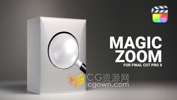 FCPX插件画面中焦点放大缩小动画制作Magic Zoom