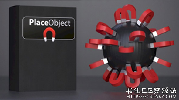 C4D插件-场景模型对象快速定位放置插件C4DZone Place Object v2.1.0 R23