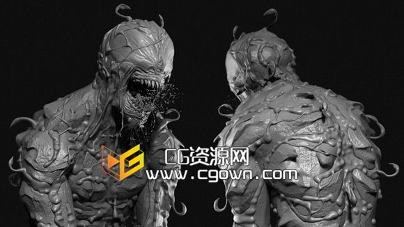 ZBrush – Carnage symbiote 雕刻解析教程