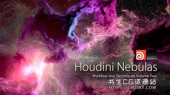 Houdini制作宇宙星云粒子特效教程MaxDepth – Houdini Nebula Vol II