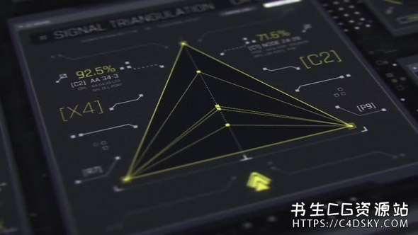 AE模板-100组HUD高科技全息风格军事游戏面板信息图表复仇者钢铁侠FUI元素包