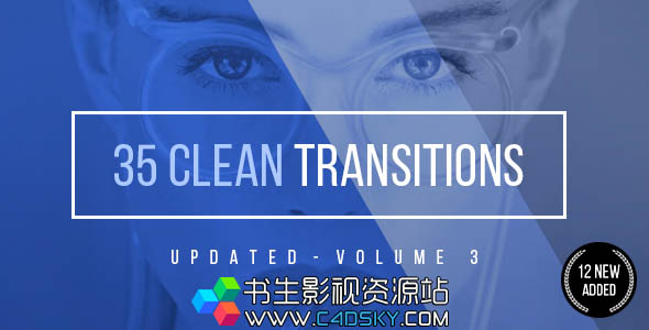 35组简约图形遮罩视频转场预设-AE模板Transitions