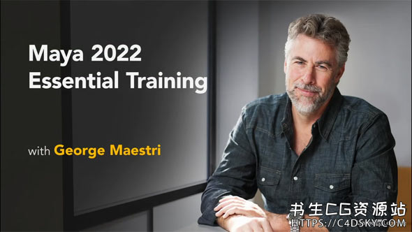 三维软件Maya 2022全面基础入门介绍教程（含英文字幕）Lynda – Maya 2022 Essential Training