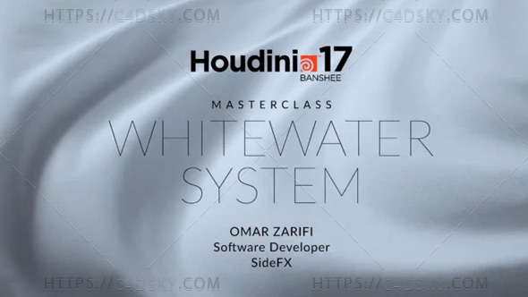 Houdini 17白水系统大师课教程H17 Masterclass Whitewater System含英文字幕和工程文件