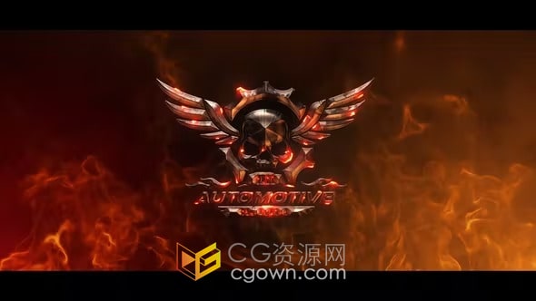 燃烧火焰特效LOGO电流光线动画视频-AE模板下载