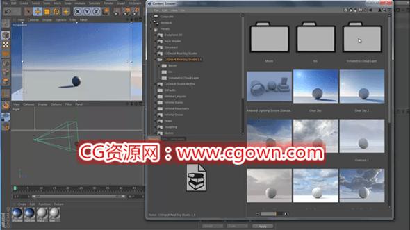 C4D真实天空预设Cinema4dsky Real Sky Studio 1.11 带使用教程