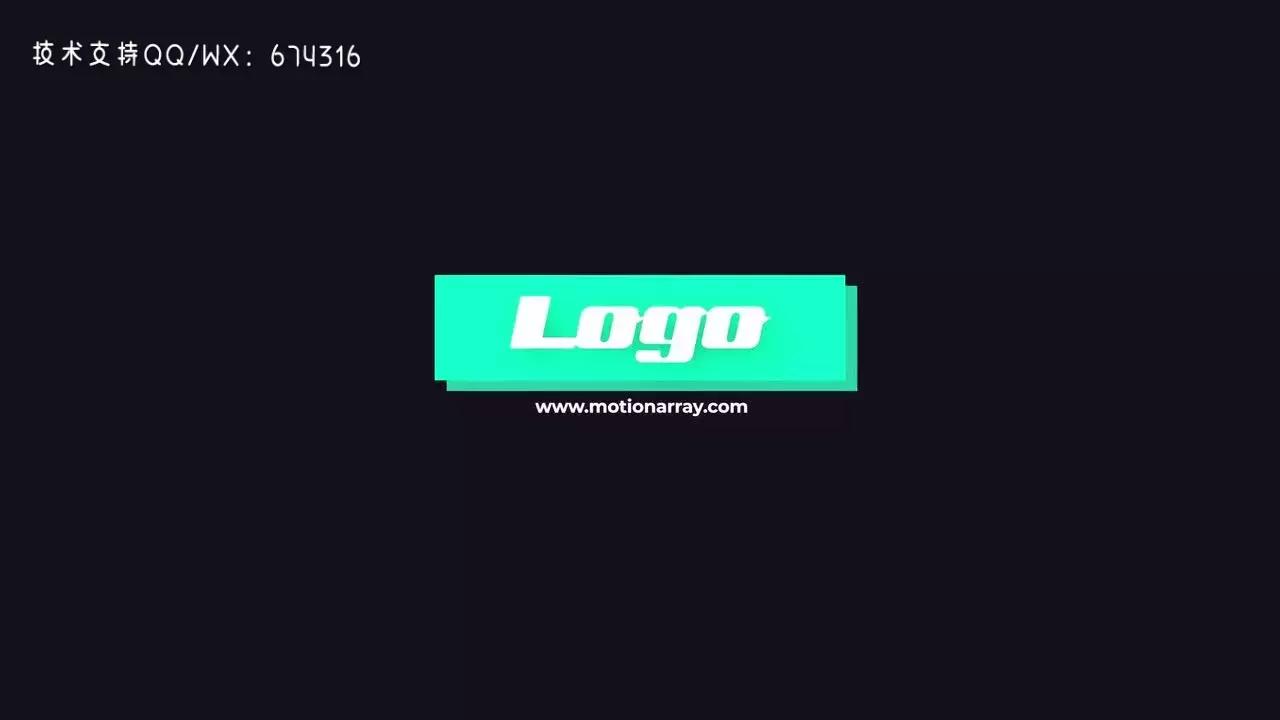 简单明快的LOGO标志显示pr模板视频下载插图