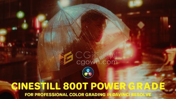 CINESTILL 800T Power Grade电影胶片专业调色DaVinci Resolve Studio预设