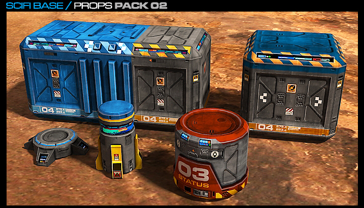 Unity SciFi Base Props Pack 02