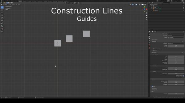 Blender插件-构造施工线精确CAD建模助手Construction Lines - Accurate Cad Modelling Add-On For Blender