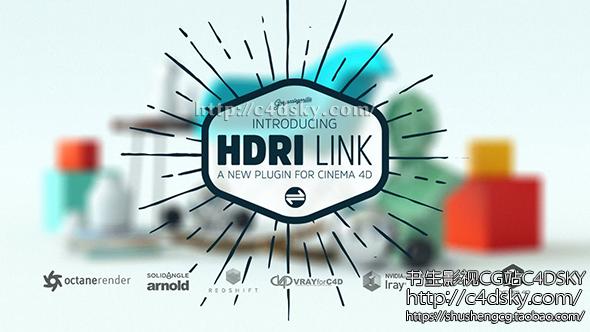 C4D HDRI渲染器链接插件GSG GreyscaleGorilla HDRI Link 1.0 for C4D R18 Win 免费下载