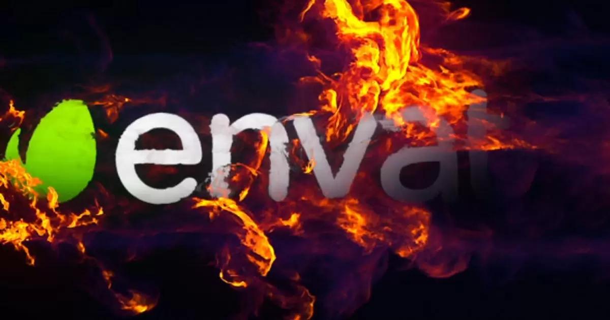 火灾爆炸标志揭晓AE视频模版Fire Explosion Logo Reveal插图