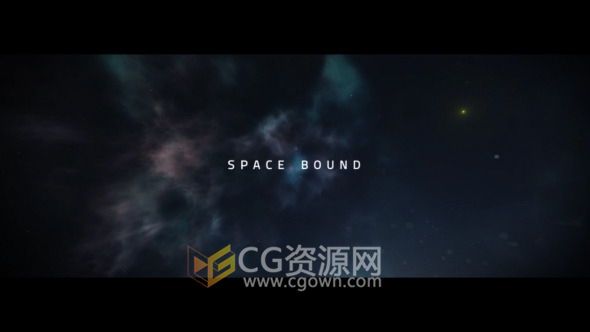 大气宣传片头AE模板 宇宙星云穿梭E3D三维文字标题效果视频 免费下载