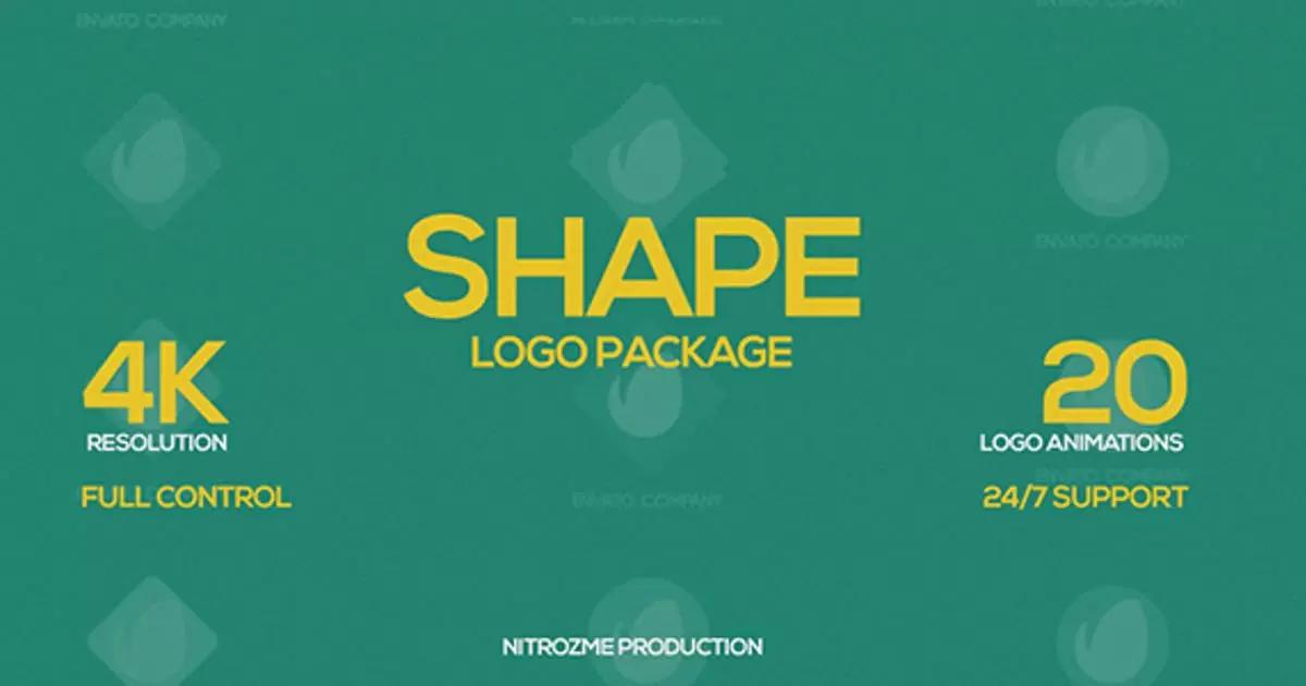 各种4k形状标志logo包AE视频模版Shape Logo Pack插图